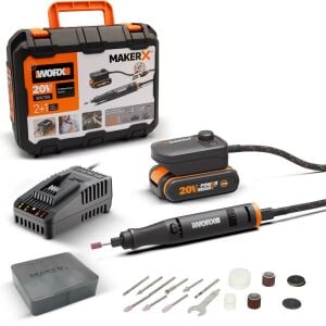 WORX WX739 MakerX Profesyonel 20 Volt Akülü Gravür Seti