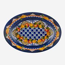Mavi Melamin Servis Kasesi 33 cm