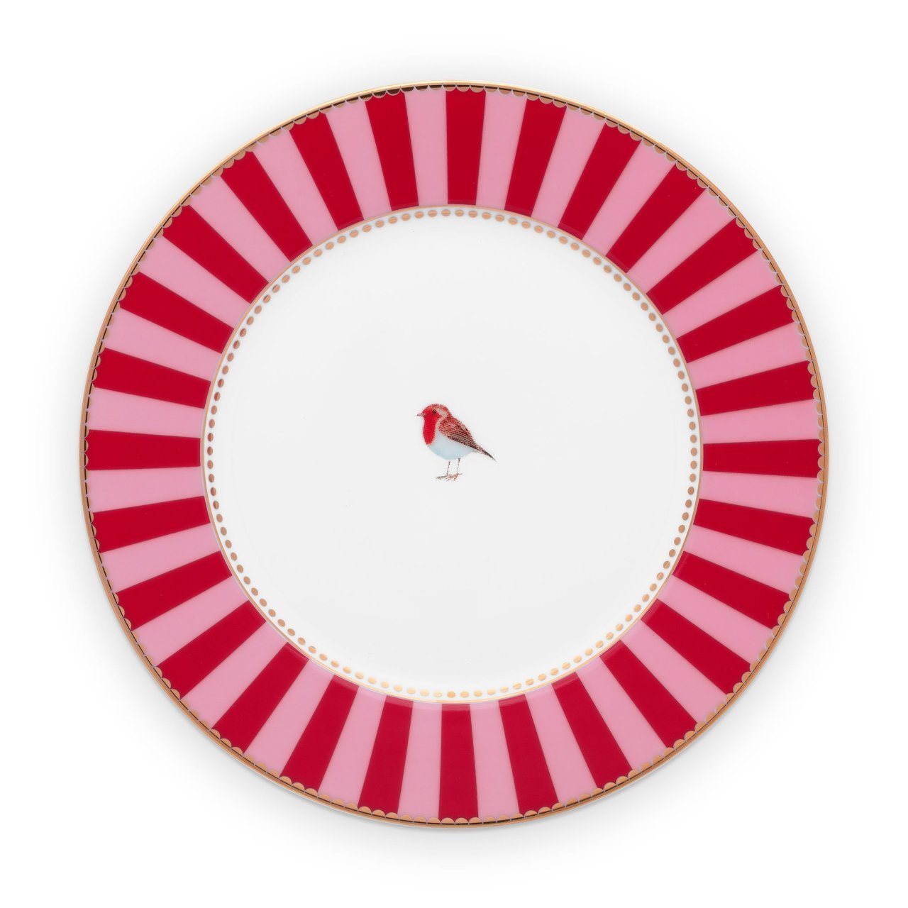 Love Birds Tabak 26,5 Cm, Kırmızı / Pembe