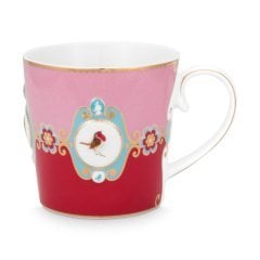 Love Birds Küçük Mug, Kırmızı / Pembe 150 ML