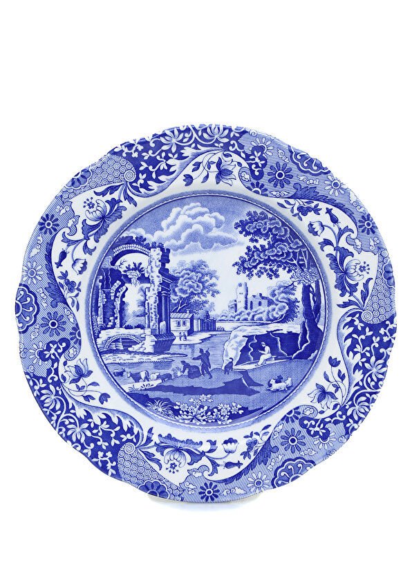 Spode Blue Italian Porselen Pasta Tabağı