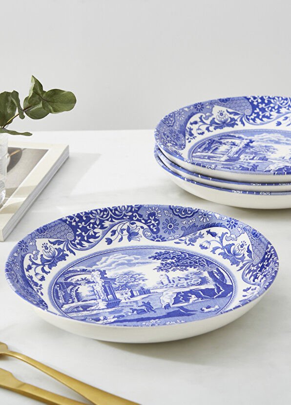 Spode Blue İtalian Desenli TabaK