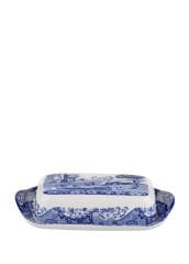 Spode Blue Italian Porselen Tereyağlık