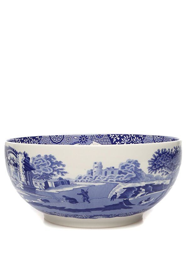 Spode Blue Italian Porselen Salata Servis Kasesi