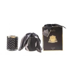 Cote Noire - Herringbone Siyah & Gold Zigzag Mum