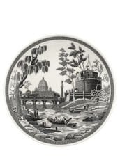 Spode Heritage Siyah Desenli Porselen Çorba Tabağı