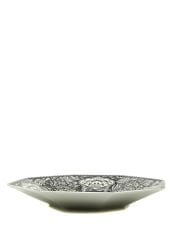 Spode Heritage Siyah Beyaz Desenli Porselen Servis Tabağ