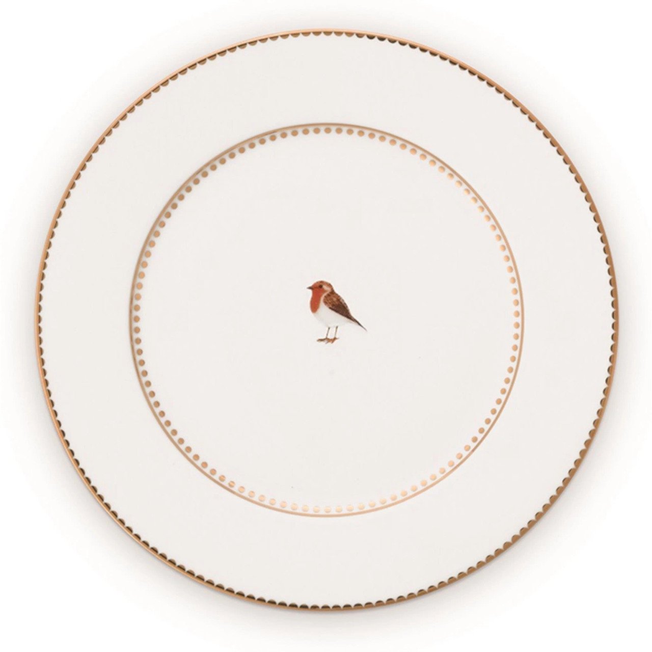 Love Birds Beyaz Tabak 17 cm