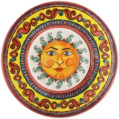 Kırmızı Barok Tabak 21.5 Cm