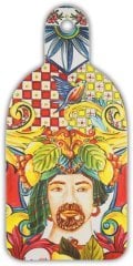 Turuncu Barok Orta Küçük Peynir Ve Şarküteri Sunum Tahtası 16.5x34.5 Cm