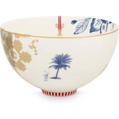 Heritage Palmiyeli Beyaz Kase 15 cm