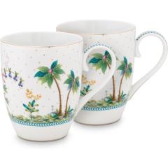 Jolie ikili Beyaz Büyük Mug Seti 350 ml.