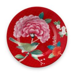 Blushing Birds Kırmızı Petit Four Tabağı 12 Cm