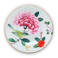 Blushing Birds Beyaz Petit Four Tabağı 12 Cm