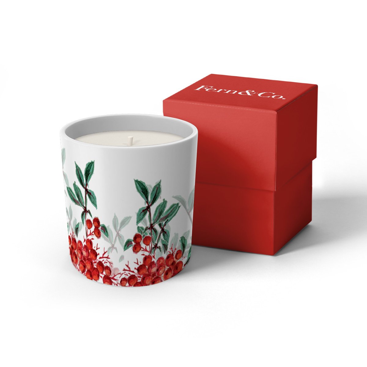 Red Berry Collection Vanilya Kokulu Mum / Limited Edition-Hediye Kutulu
