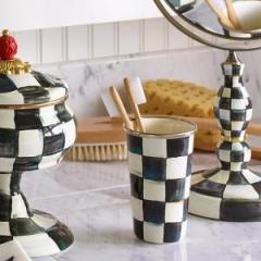 Courtly Check Enamel Tumbler-10 Ounce
