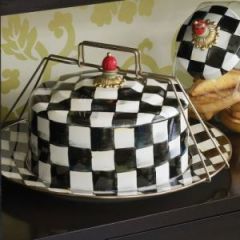 Courtly Check Enamel Cake Carrier