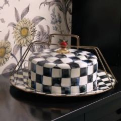 Courtly Check Enamel Cake Carrier