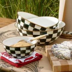Courtly Check Enamel Everyday Bowl - Large