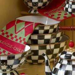 Courtly Check Enamel Everyday Bowl - Large