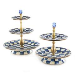 Royal Check Two Tier Sweet Stand