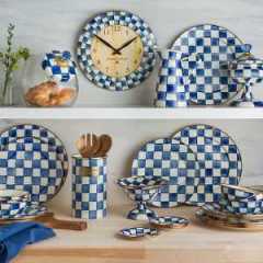 Royal Check Enamel Everyday Bowl