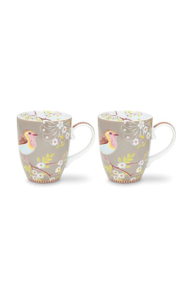Haki Kuşlu ikili Mug- Hediye Kutulu