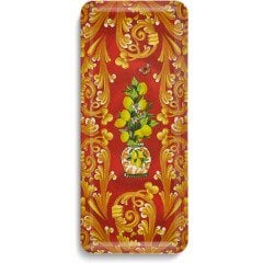 Capri Kırmızı Limonlu Servis Tabağı 35,5*15 Cm