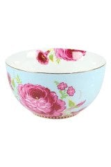 Pip Gül Desenli Mavi Kase 12 Cm.