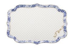 Royal Beyaz / Mavi Tepsi 26 Cm.