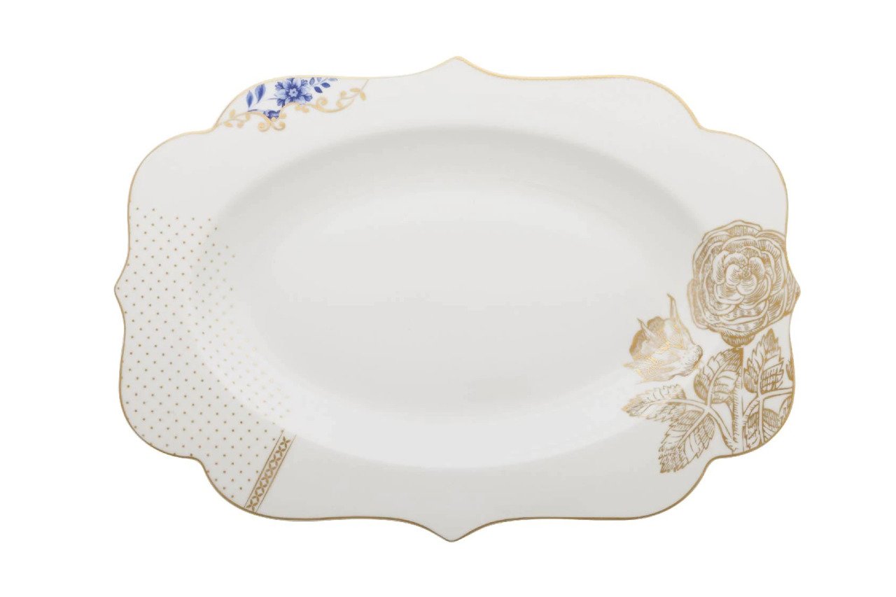 Royal Beyaz Oval Tepsi 40 Cm.
