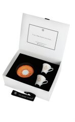 Timeless Collection Orange 2'li Kahve Fincanı