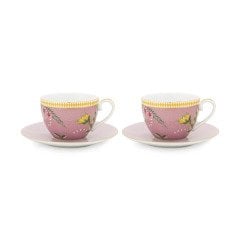 La Majorelle İkili Çay Fincanı Seti 280 Ml., Pembe