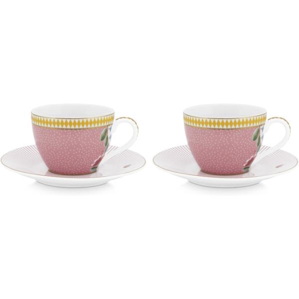 La Majorelle ikili Pembe Kahve Fincanı Seti 120 Ml