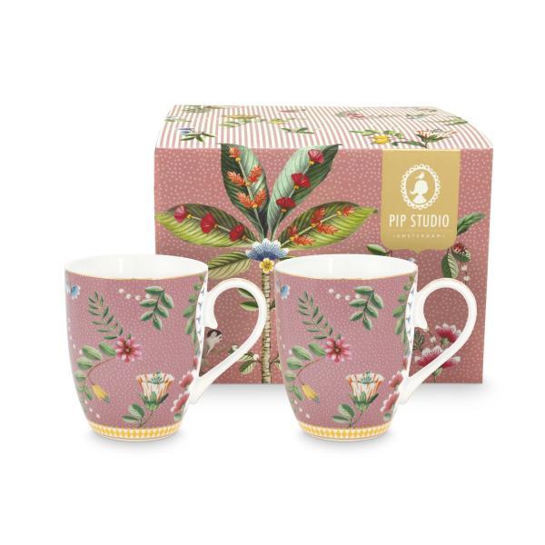 La Majorelle İkili Büyük Mug Seti 350 Ml., Pembe