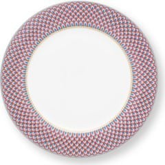 Mavi Porselen Yemek Tabağı 26,5 cm