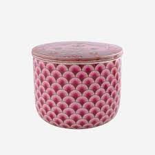 Kırmızı Porselen Mum 12 cm
