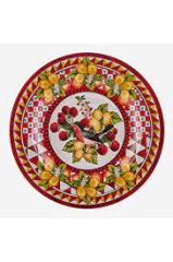 Kırmızı Melamin Yemek Tabağı 28 cm