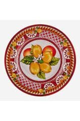 Kırmızı Melamin Yemek Tabağı 28 cm