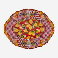 Kırmızı Melamin Meze Tabağı 7 Parça