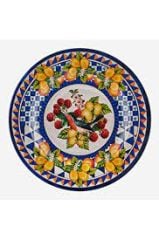 Mavi Melamin Yemek Tabağı 28 cm