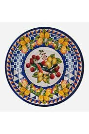 Mavi Melamin Yemek Tabağı 28 cm
