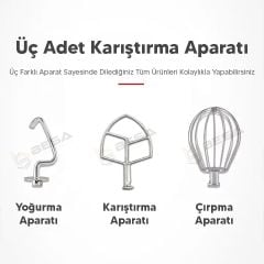 7 Litre Çırpıcı Stand Mikser