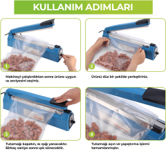 30 Cm Poşet Ağzı Yapıştırma Makinesi