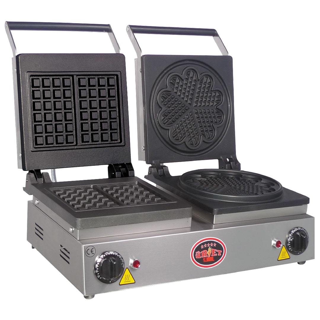 Çiftli Kare-Papatya Waffle Makinesi