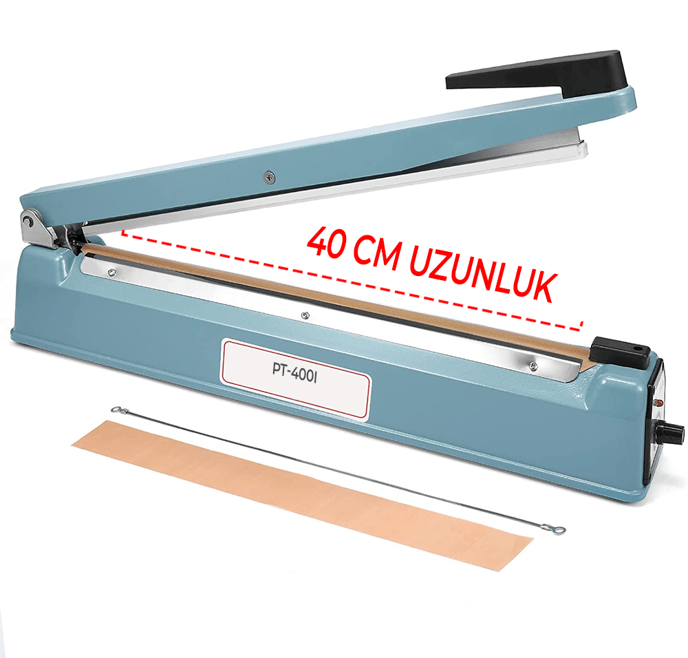 40 Cm Demir Gövde Poşet Ağzı Yapıştırma Makinesi