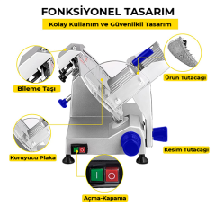 CAS LAMA-300 30 Cm Kaşar Salam Dilimleme Makinesi