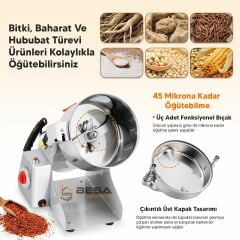 Besa  1500 Gr Sert Tohum ve Baharat Öğütücü