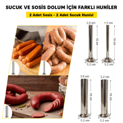 15 Litre Otomatik Sosis Sucuk Dolum Makinesi