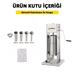 7 Litre Manuel Kollu Sosis Sucuk Dolum Makinesi
